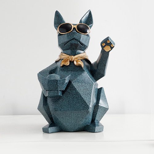 Blue Cat figurine -L