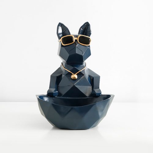 Tex.blue dog bowl-S