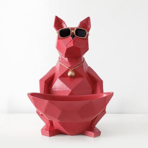 Red dog bowl-L