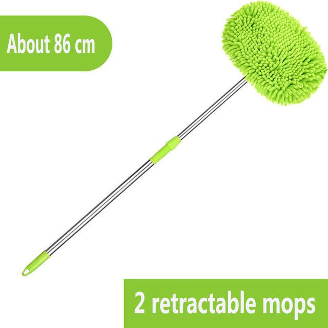 2 retractable mops