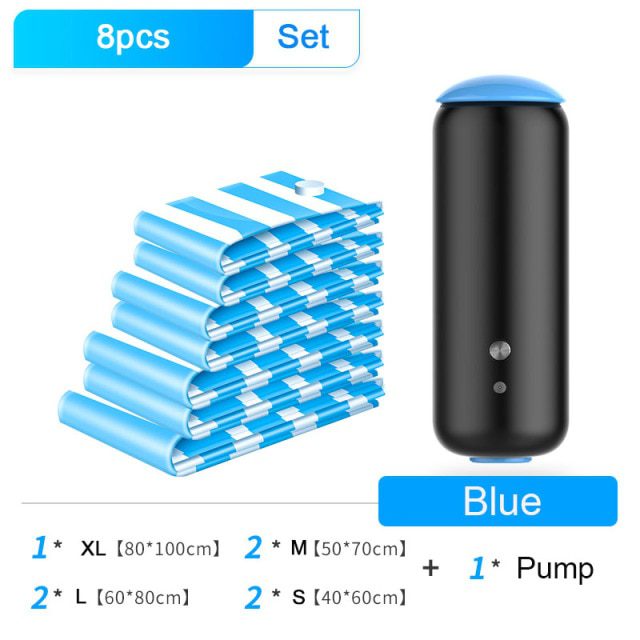 Blue Pump 8Pcs Set