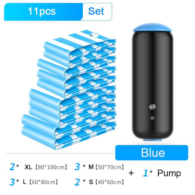 Blue Pump 11Pcs Set