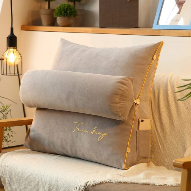Light gray cushion