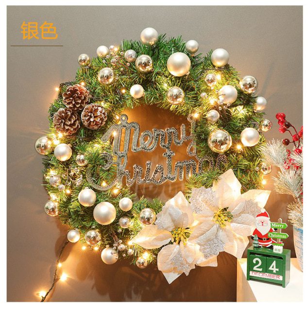 40cm white wreath