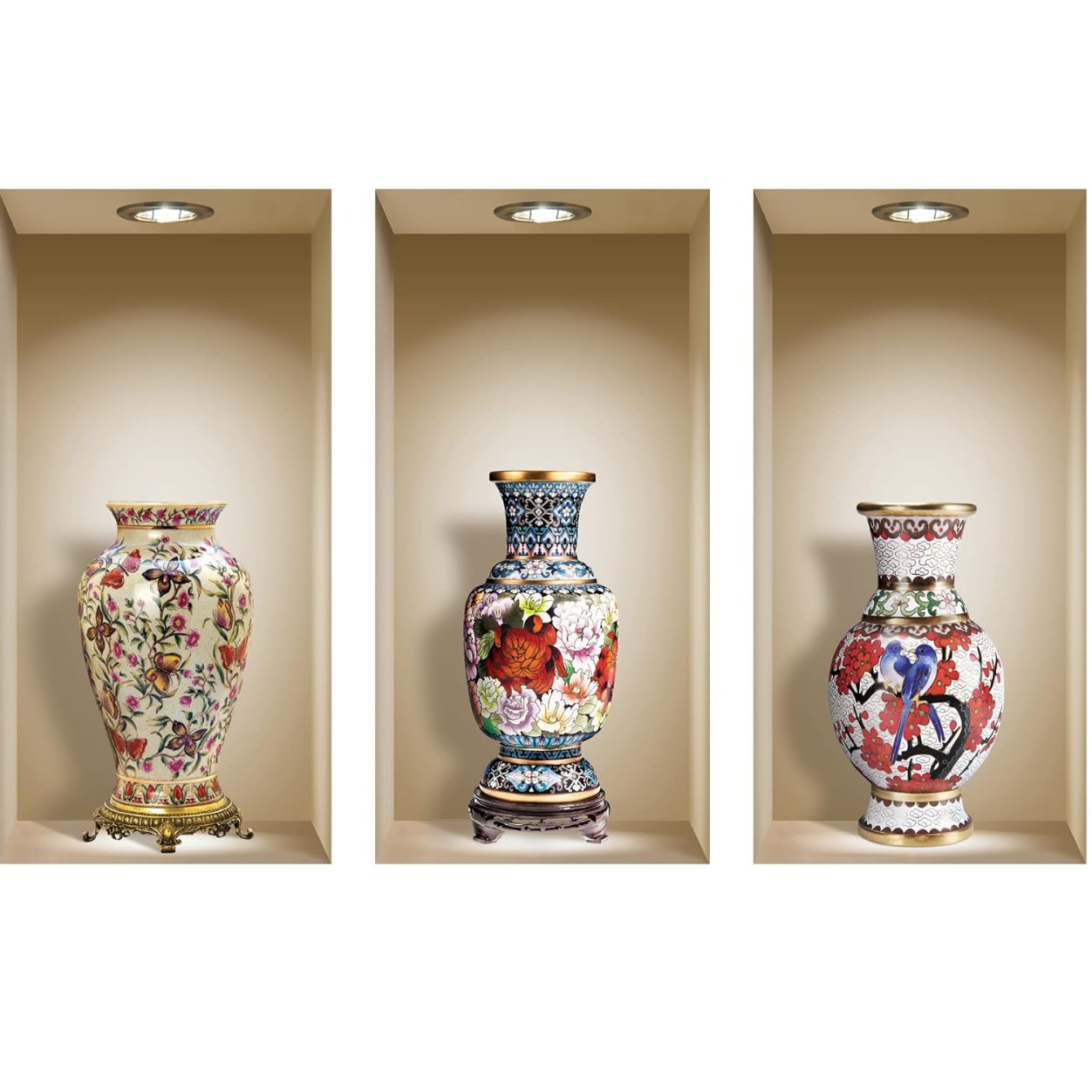 Painted Chinese Vases