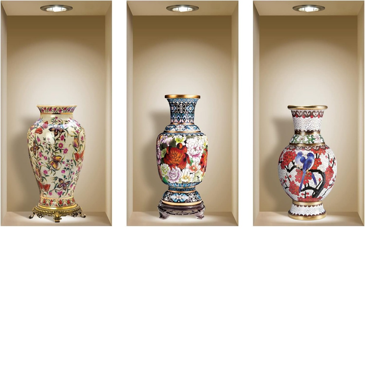 Painted Chinese Vases